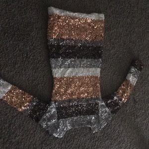 Long sleeve sequence dress